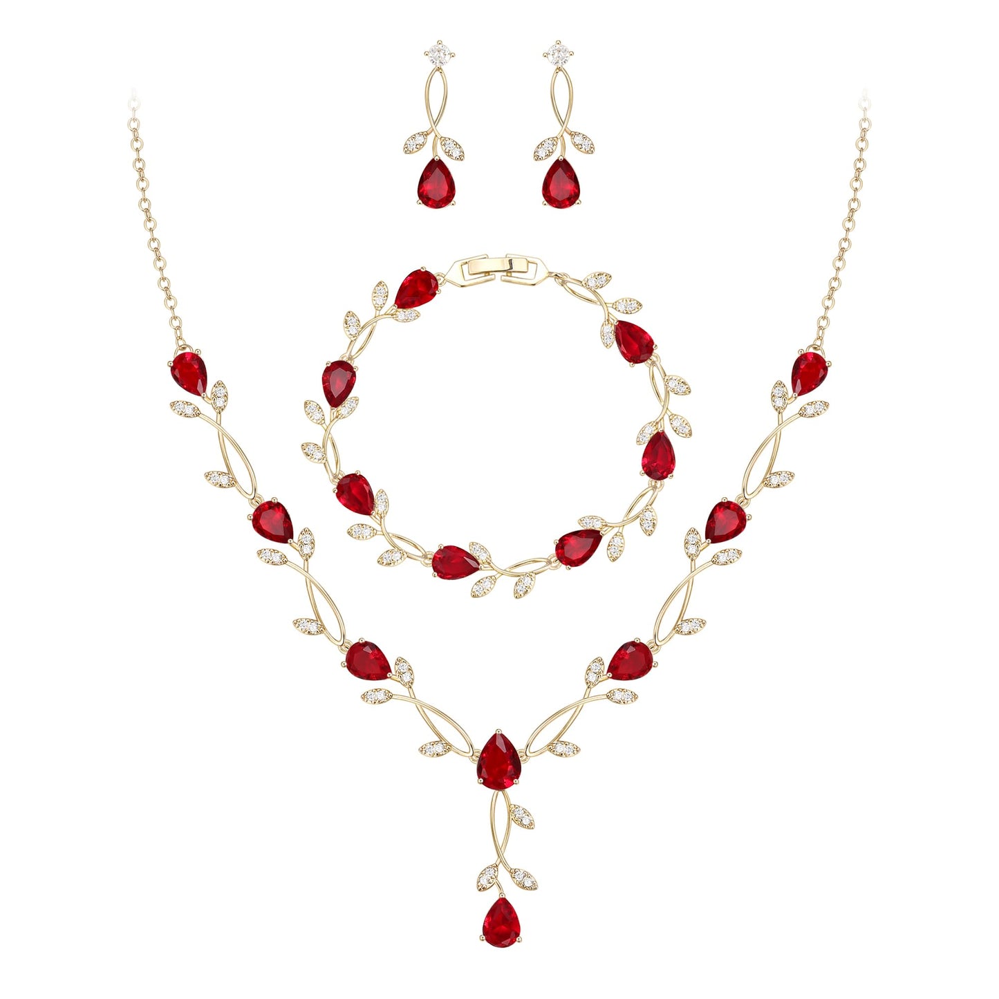 2-Piece White Pearl CZ Jewelry Set