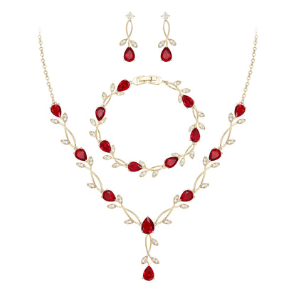 2-Piece White Pearl CZ Jewelry Set