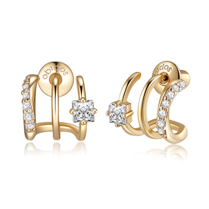 Gold-Tone Hoop Earrings