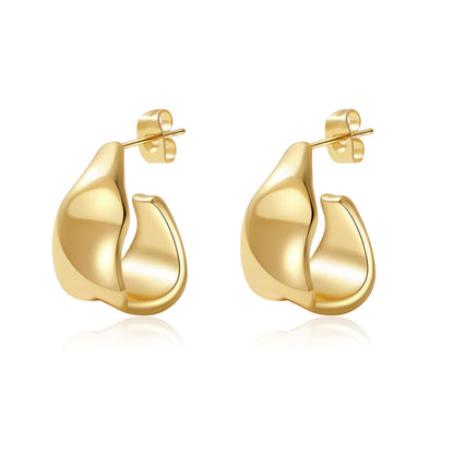 Trendy Gold Plated Knot Earrings for Women Chunky Statement Drop Dangle Earrings Lightweight Hypoallergenic Fashion Accessories Gold Jewelry Gifts for Womens