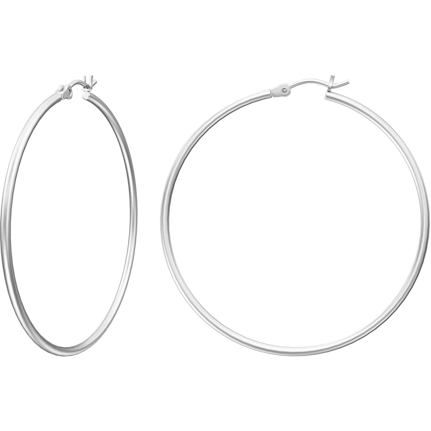 Gold Hoop Earrings for Women 14K Real Gold Plated Hoops with 925 Sterling Silver Post