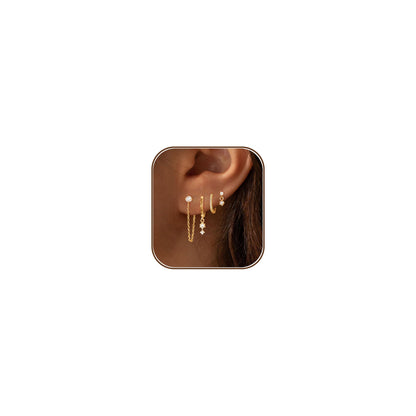 Gold-Tone Hoop Earrings