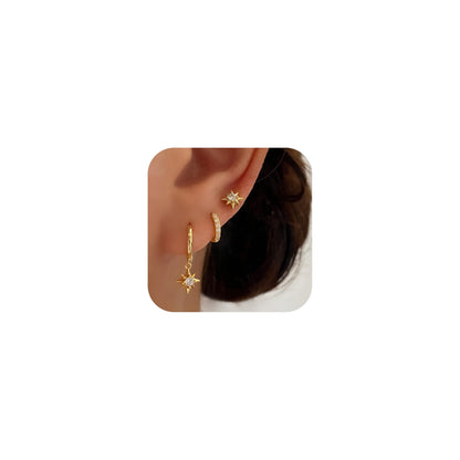 Gold-Tone Hoop Earrings