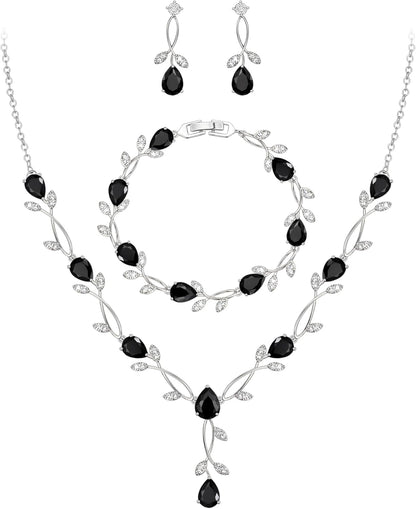 2-Piece White Pearl CZ Jewelry Set