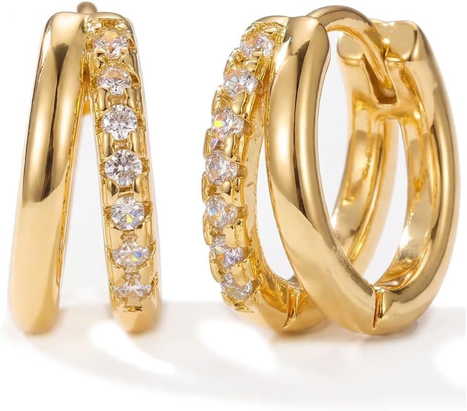Gold-Tone Hoop Earrings