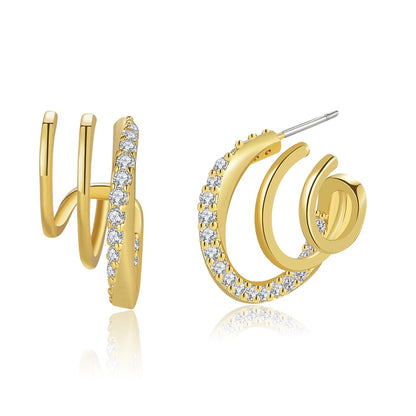 Gold-Tone Hoop Earrings