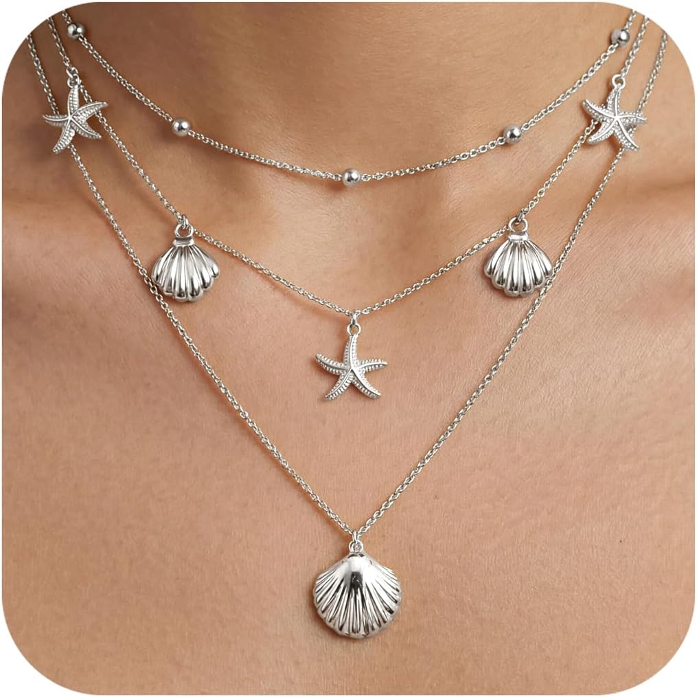 14K Gold Layered Necklace Set