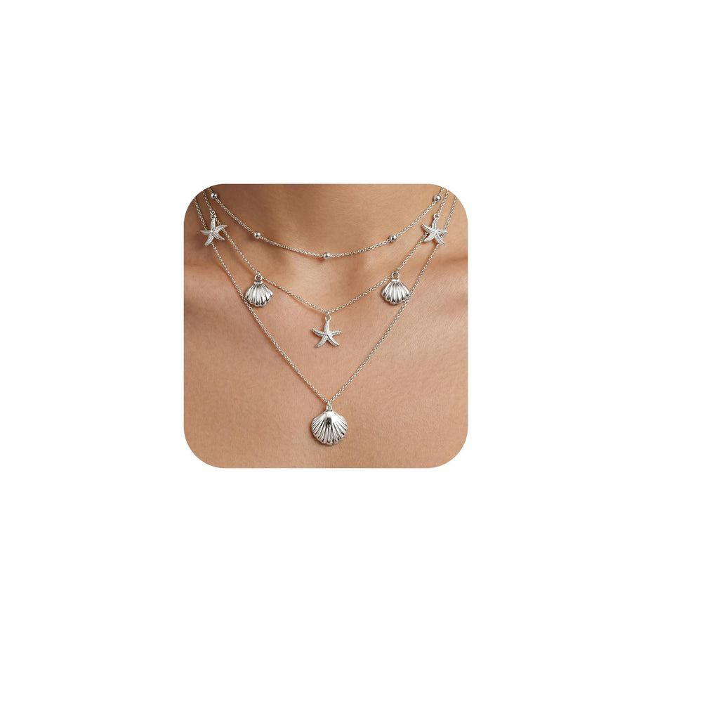 14K Gold Layered Necklace Set