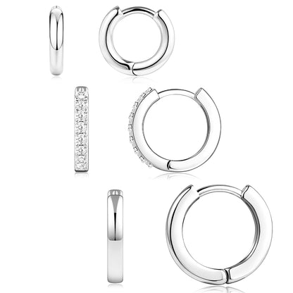 Gold-Tone Silver-Tone Hoop Earrings