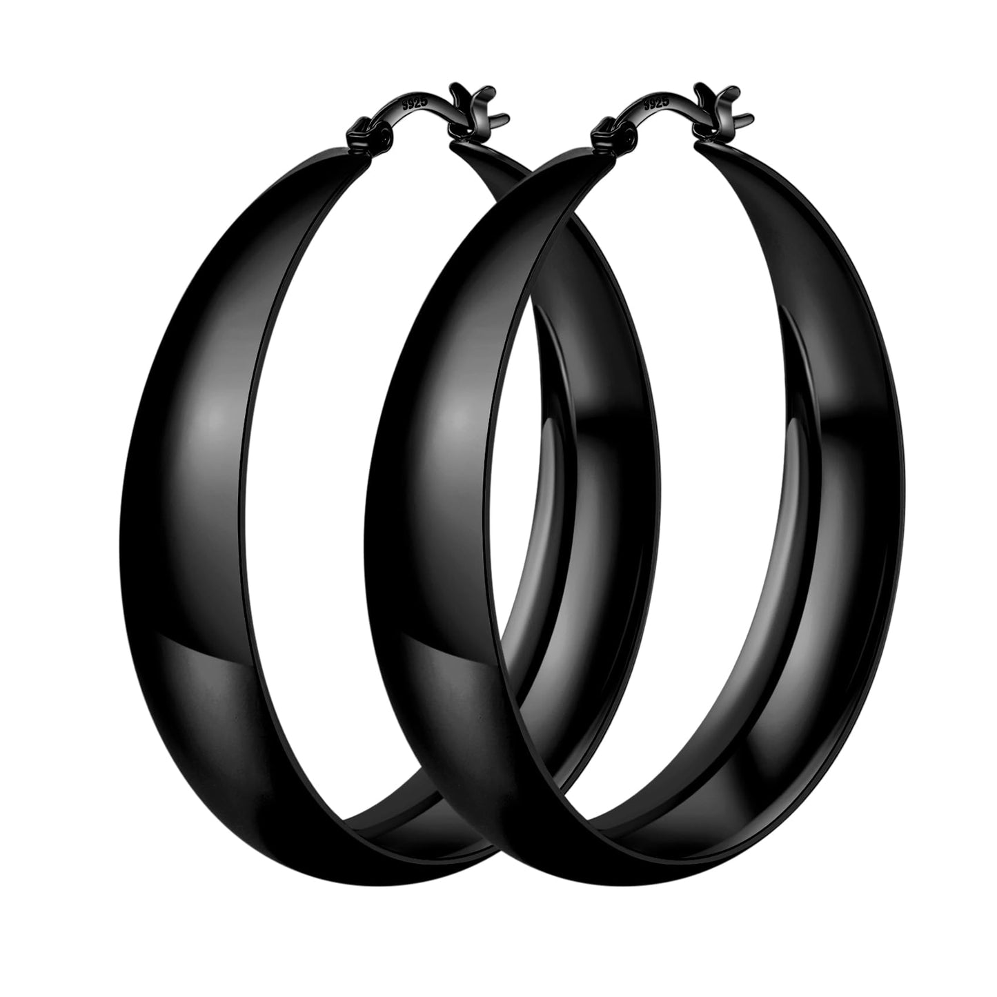 Gold-Tone Silver-Tone Hoop Earrings