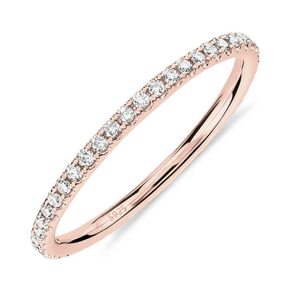 Gold-Tone Silver-Tone CZ Stackable Ring