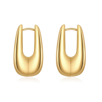 Trendy Gold Plated Knot Earrings for Women Chunky Statement Drop Dangle Earrings Lightweight Hypoallergenic Fashion Accessories Gold Jewelry Gifts for Womens