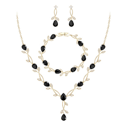 2-Piece White Pearl CZ Jewelry Set