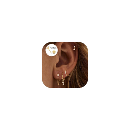 Gold-Tone Hoop Earrings