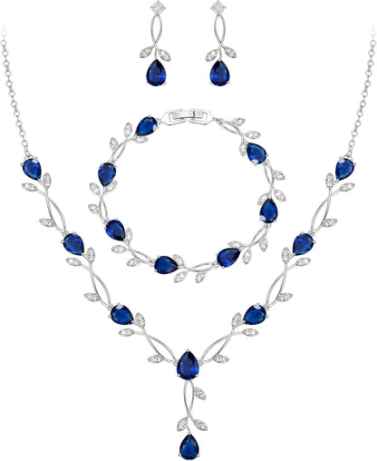 2-Piece White Pearl CZ Jewelry Set