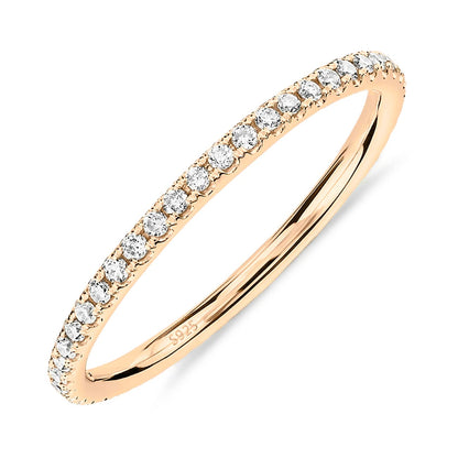 Gold-Tone Silver-Tone CZ Stackable Ring