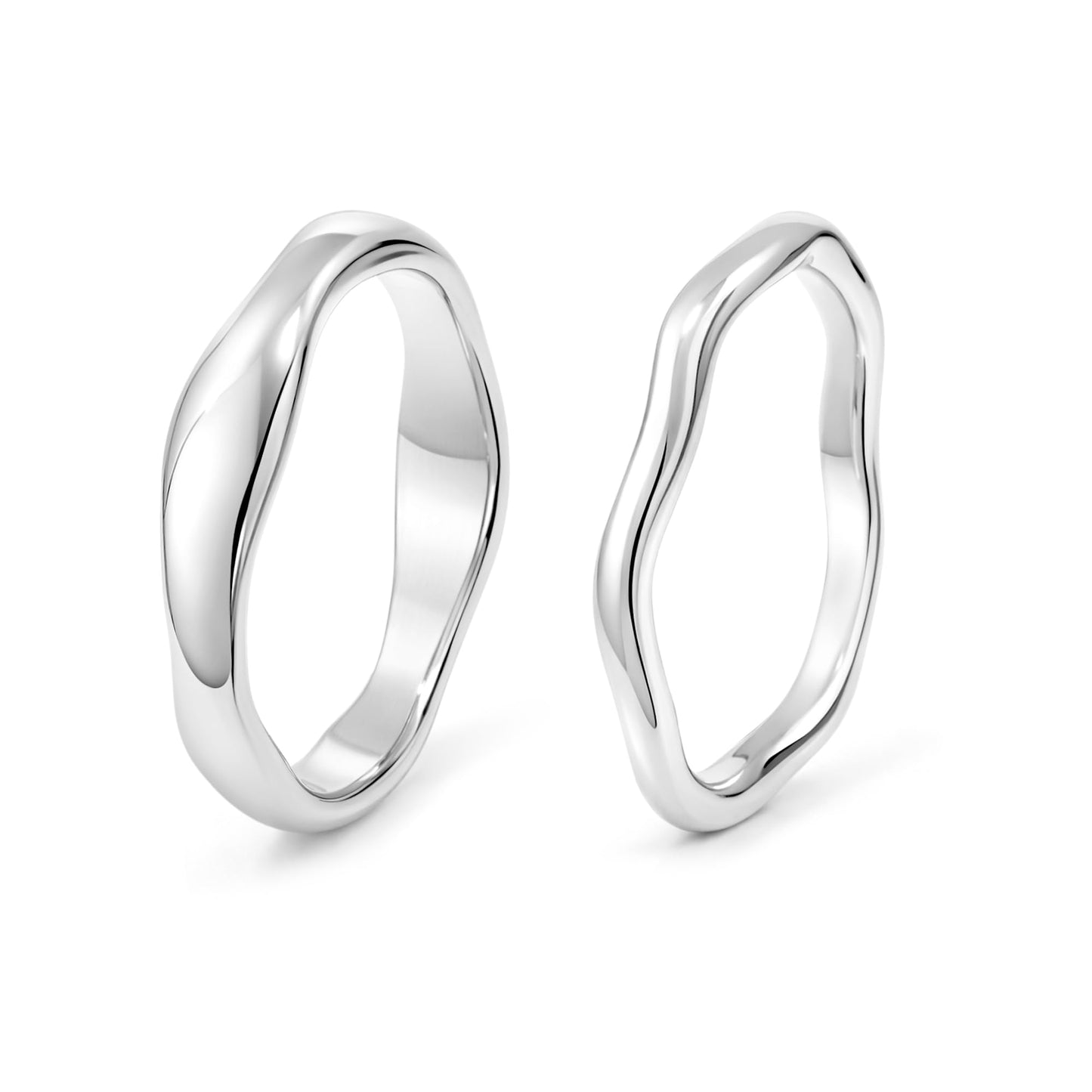 Gold-Tone Stackable Chunky Ring Set