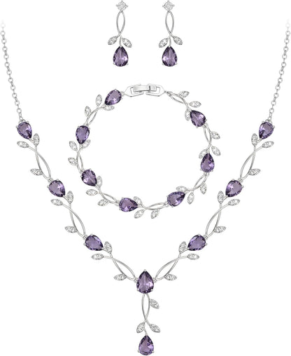 2-Piece White Pearl CZ Jewelry Set