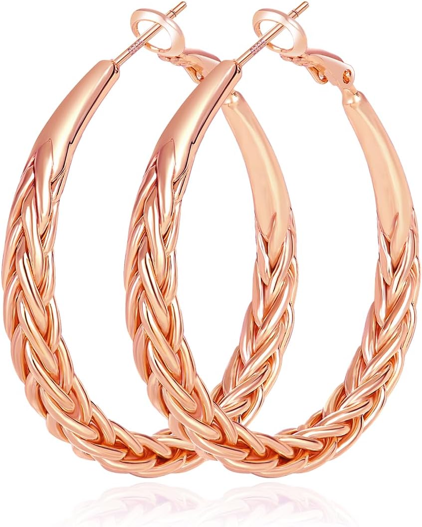 Silver-Tone Hoop Earrings