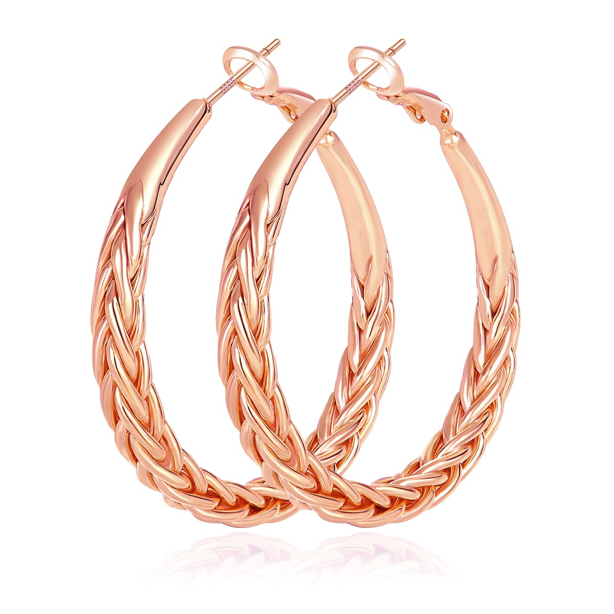 Silver-Tone Hoop Earrings