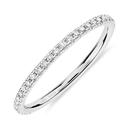 Gold-Tone Silver-Tone CZ Stackable Ring