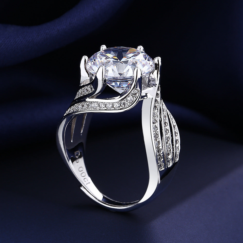 5-Carat CZ Adjustable Ring