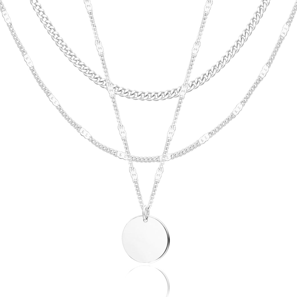 14K Gold Layered Necklace Set