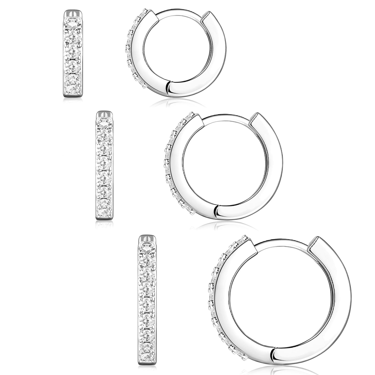 Gold-Tone Silver-Tone Hoop Earrings