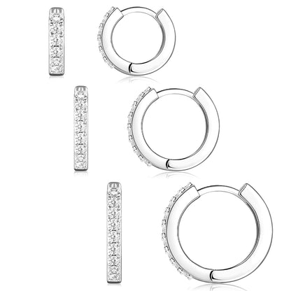 Gold-Tone Silver-Tone Hoop Earrings
