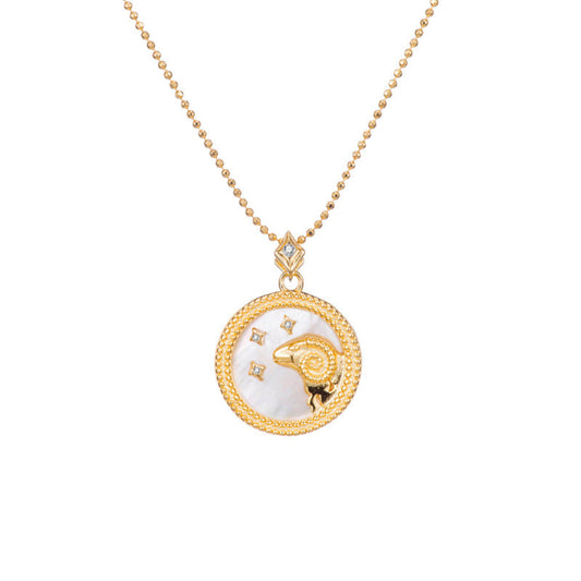 Gold Plated Constellation Shell Necklace