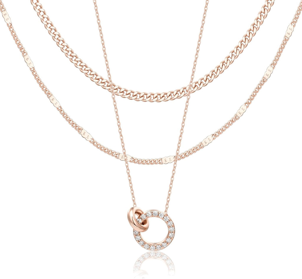 14K Gold Layered Necklace Set