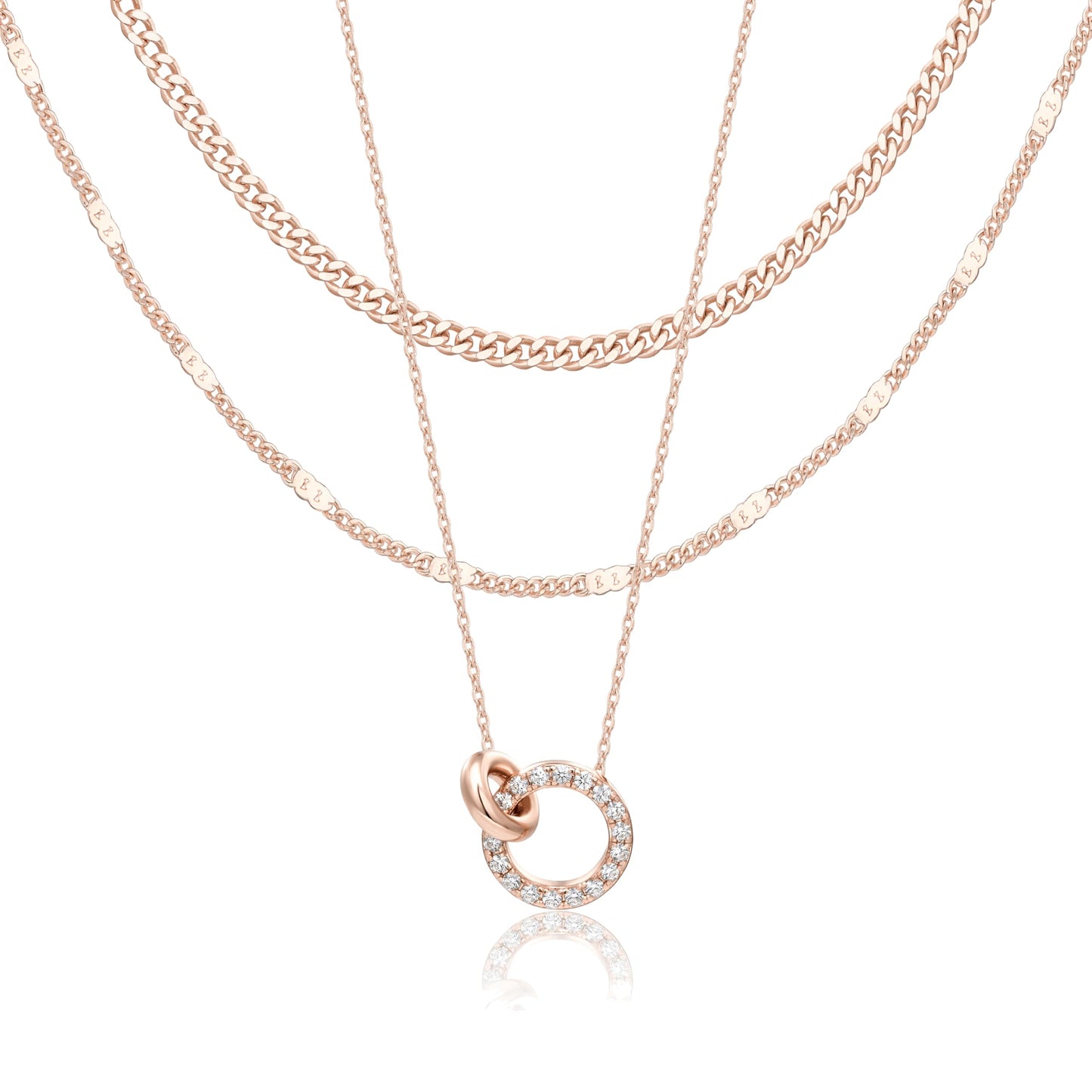 14K Gold Layered Necklace Set