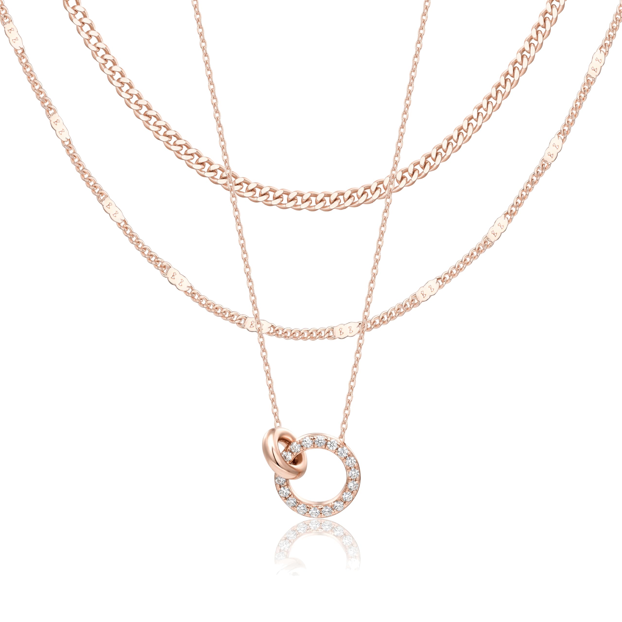 14K Gold Layered Necklace Set
