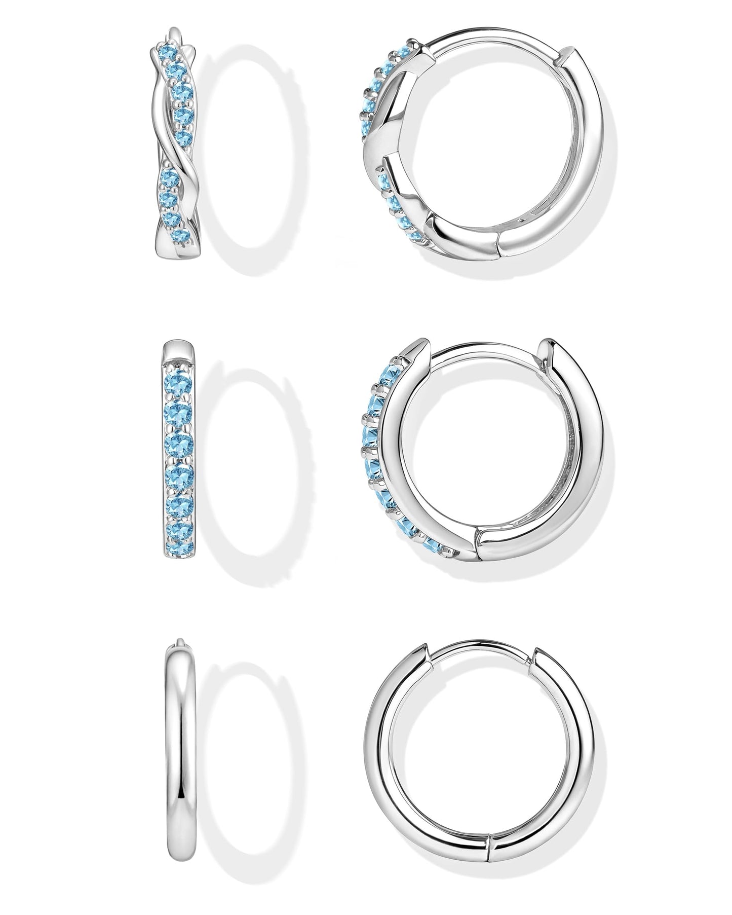 Gold-Tone Silver-Tone Hoop Earrings