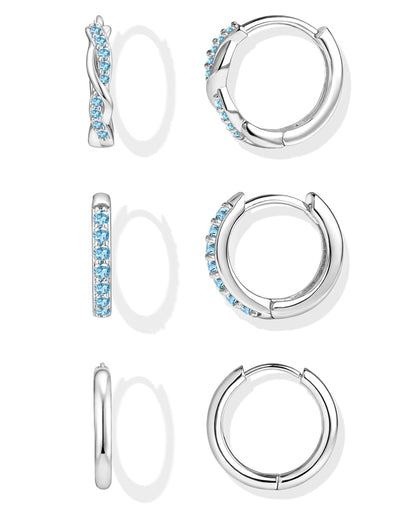 Gold-Tone Silver-Tone Hoop Earrings