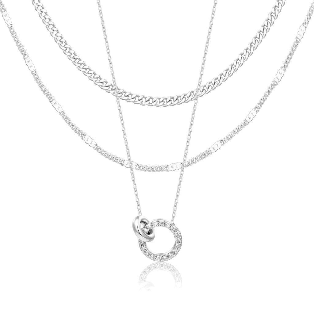 14K Gold Layered Necklace Set