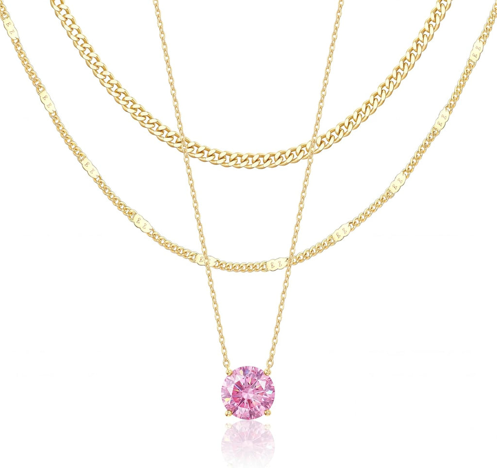 14K Gold Layered Necklace Set