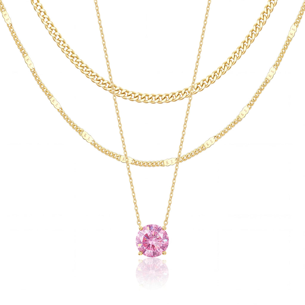 14K Gold Layered Necklace Set
