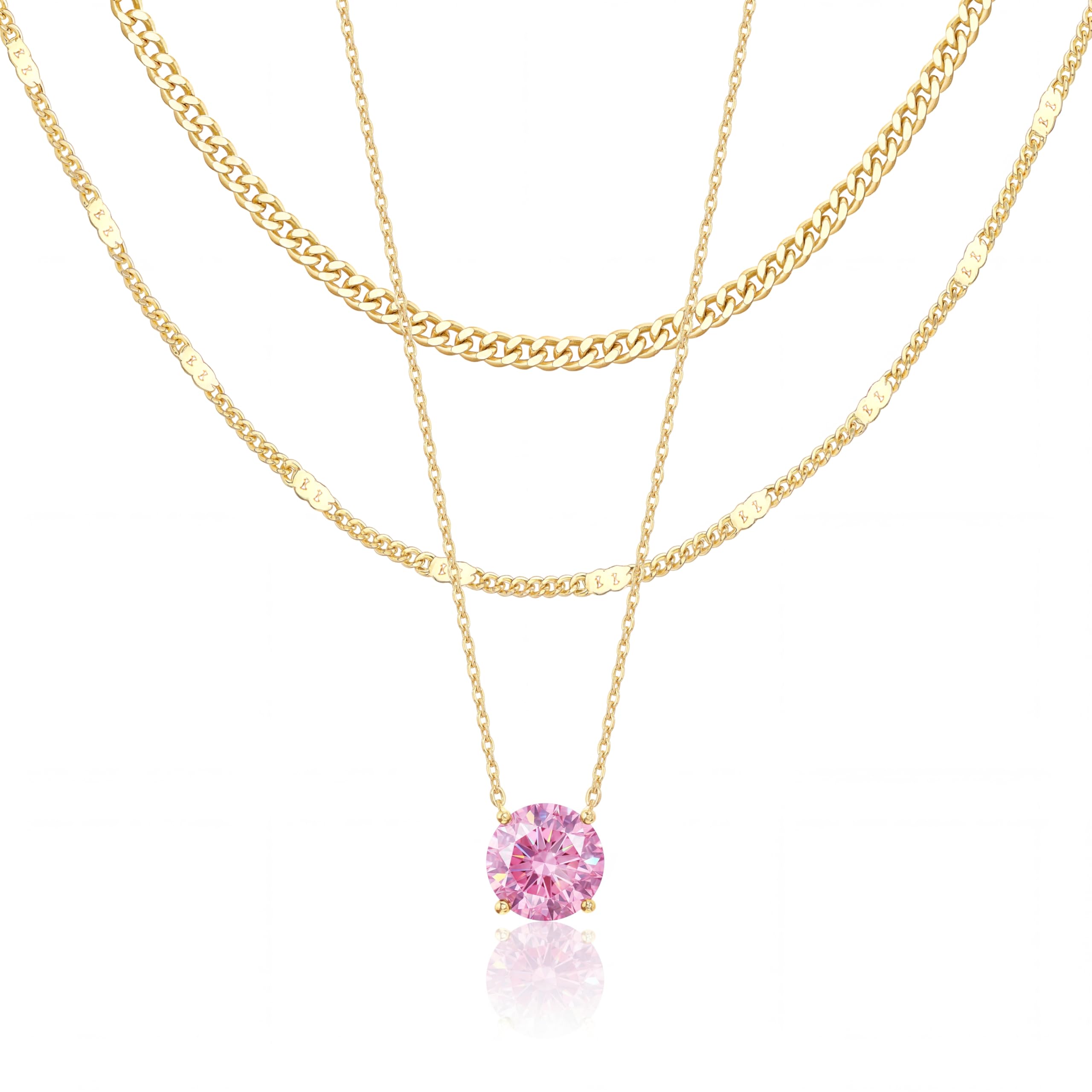 14K Gold Layered Necklace Set