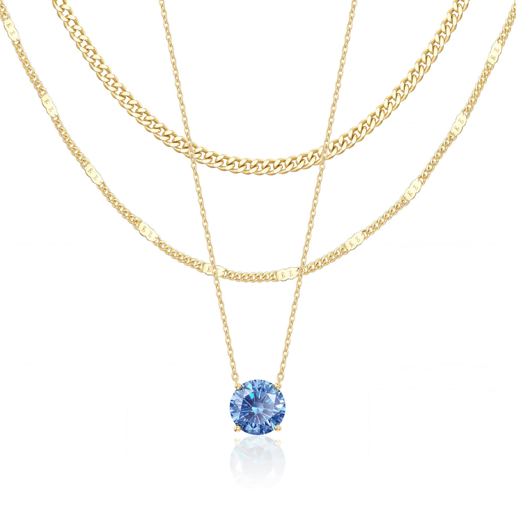 14K Gold Layered Necklace Set