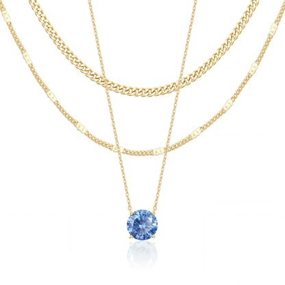 14K Gold Layered Necklace Set