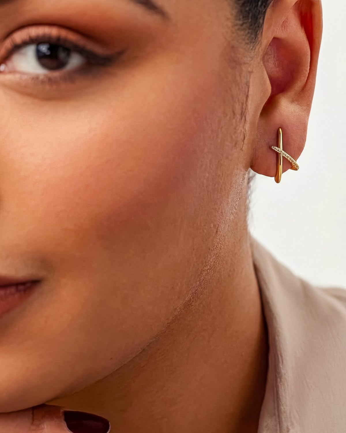 Gold-Tone Stud Earrings