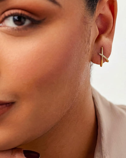 Gold-Tone Stud Earrings
