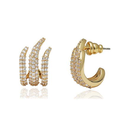 Gold-Tone Hoop Earrings