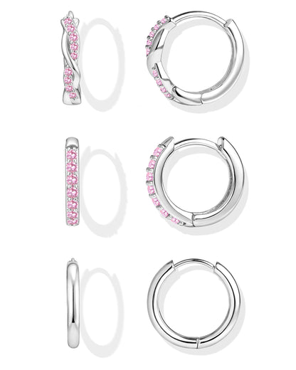 Gold-Tone Silver-Tone Hoop Earrings