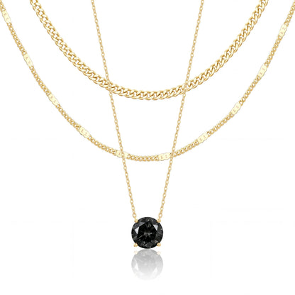 14K Gold Layered Necklace Set
