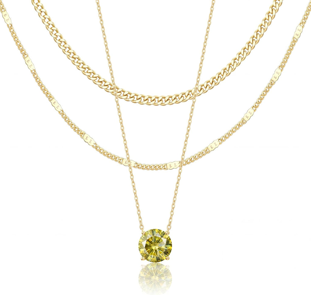 14K Gold Layered Necklace Set
