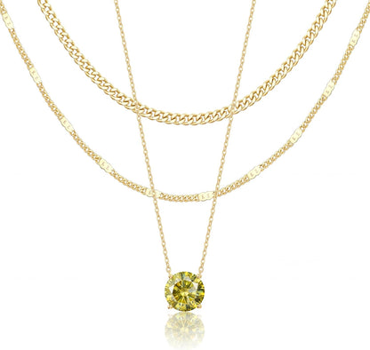 14K Gold Layered Necklace Set