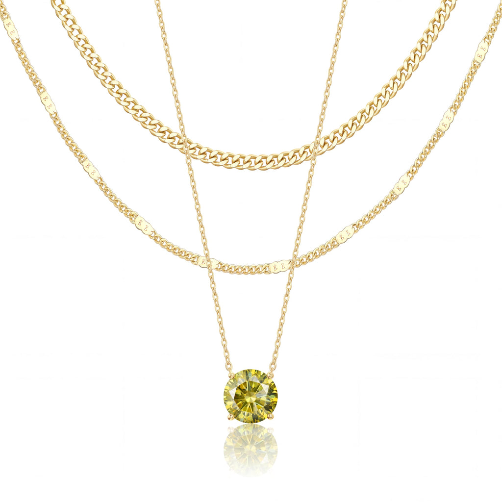 14K Gold Layered Necklace Set