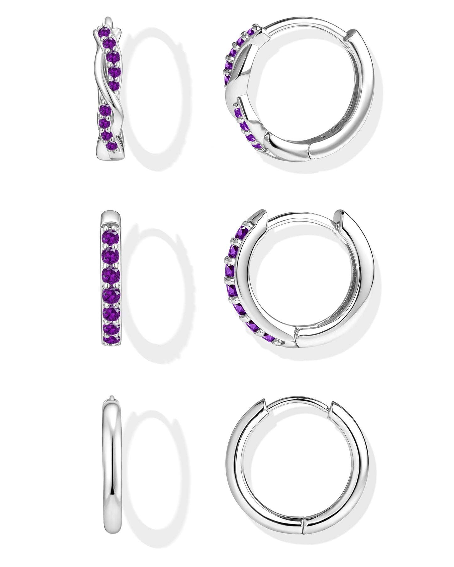 Gold-Tone Silver-Tone Hoop Earrings